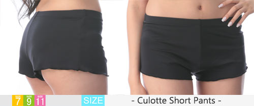 - Culotte Short Pants - Black Swimwear -