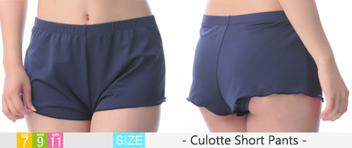 - Culotte Short Pants - NavyBlue Swimwear -